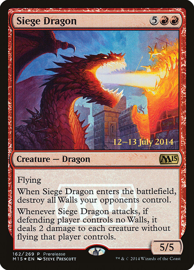Siege Dragon [Magic 2015 Promos] - Devastation Store | Devastation Store
