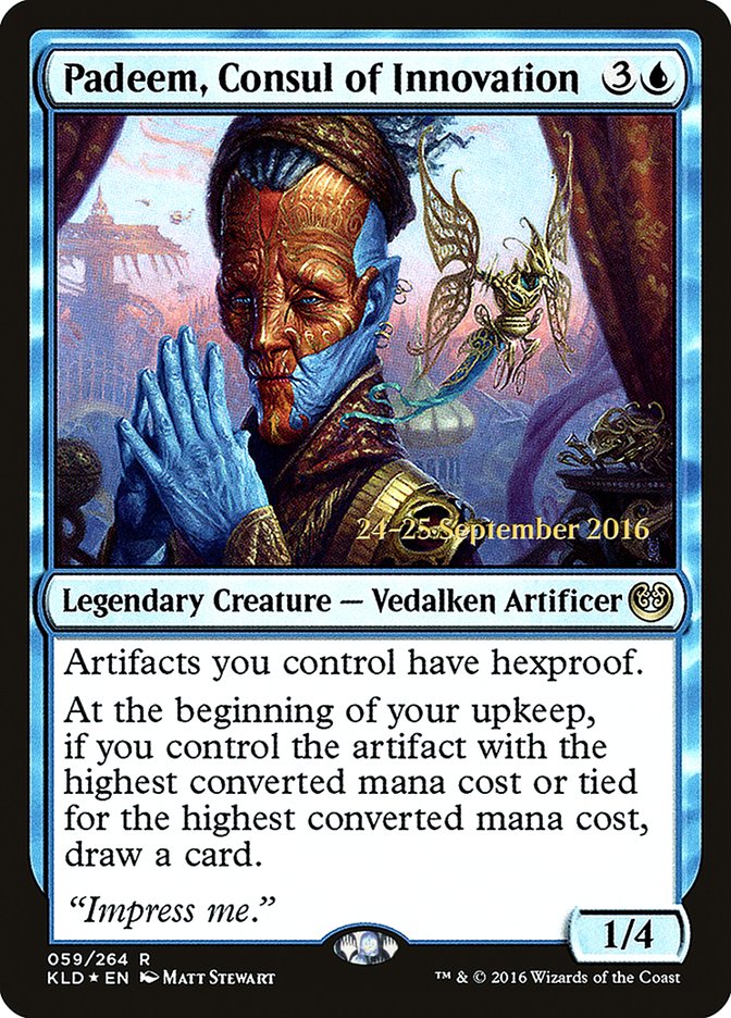 Padeem, Consul of Innovation  [Kaladesh Prerelease Promos] - Devastation Store | Devastation Store