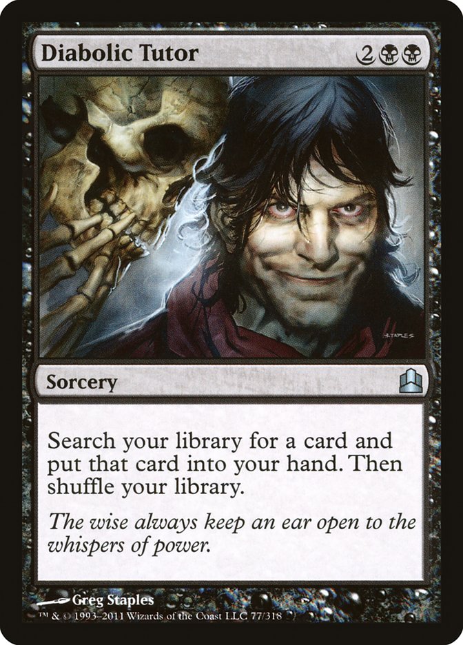 Diabolic Tutor [Commander 2011] - Devastation Store | Devastation Store