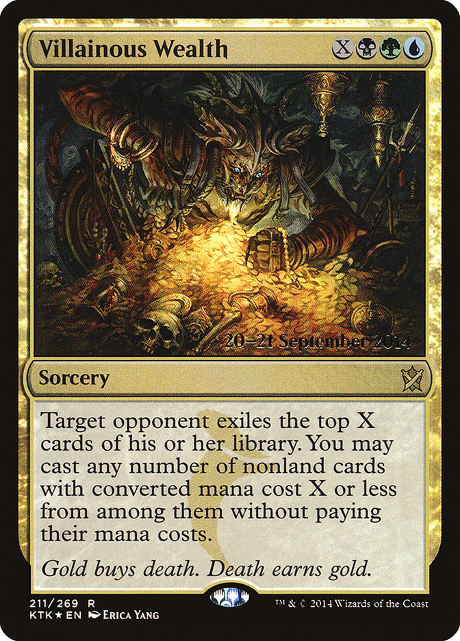 Villainous Wealth  [Khans of Tarkir Prerelease Promos] - Devastation Store | Devastation Store