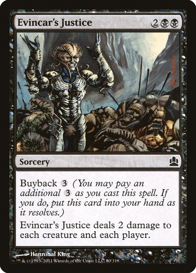 Evincar's Justice [Commander 2011] - Devastation Store | Devastation Store